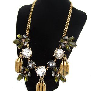 Ann Taylor Loft Statement Necklace Glass Rhinestones